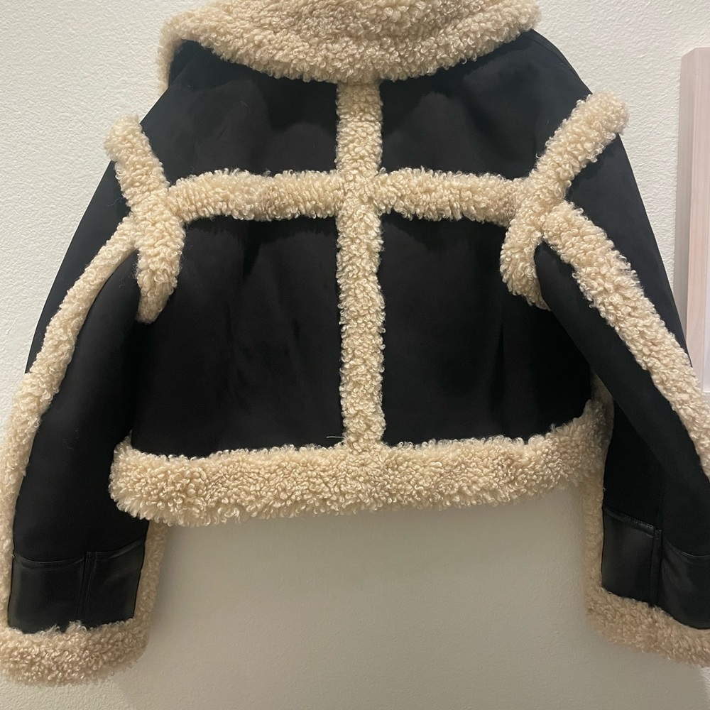 Stand Studio Edith Shearling jacket- Small - Picture 2 of 4